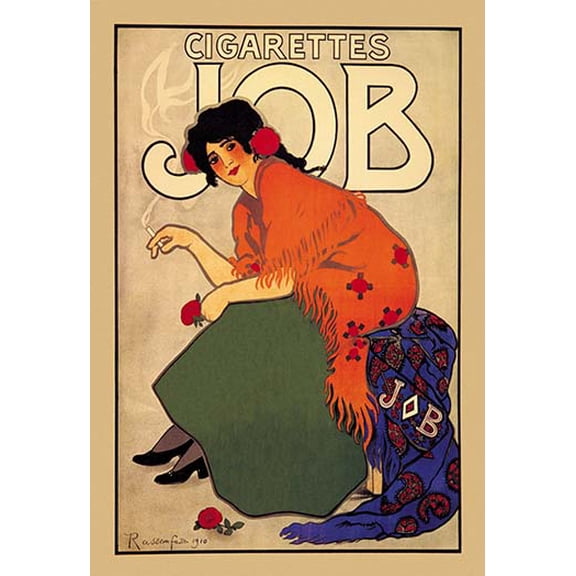 Cigarettes Job Museum quality giclee print canvas wrap(20" x 30")