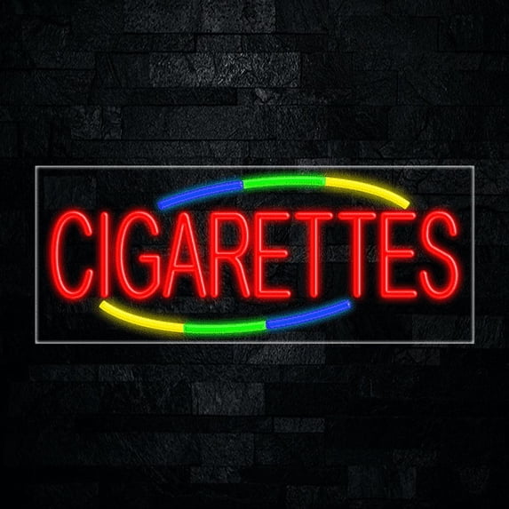 Cigarettes-LED Neon Sign 30"L x 12"H #30769
