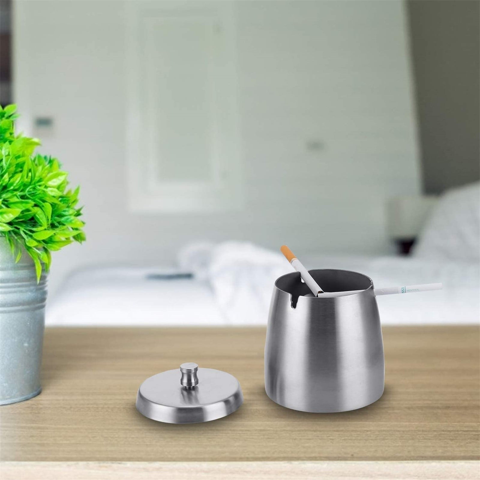 Cigars Ashtray Stainless Steel Office CarRainproof