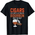 thumbnail image 1 of Cigars Solve Most of My Problems Bourbon Does The Rest Cigar T-Shirt, 1 of 4