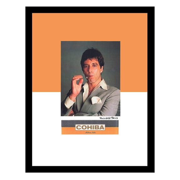 Cigars and Scarface Pacino Go Hand in Hand - Framed Print