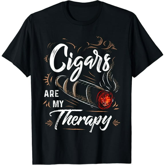 Cigars are my Therapy Shirt - Cigars T Shirts for Men, Dad T-Shirt mens t shirt，black，women，funny，misfits，men，journey