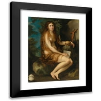 Cigoli (Ludovico Cardi) 12x14 Black Modern Framed Museum Art Print Titled - The Penitent Magdalene (1598)