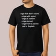 thumbnail image 1 of Cigs That Don’t Count T-Shirt – Funny Dark Humor Graphic Tee, 1 of 5