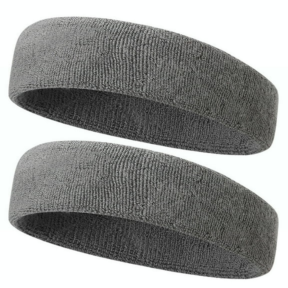 Cihdmfb Headbands for Women Sweat Band Women Absorption And Sweat Wicking Sports Cotton Thick Pile Cloth Wweat Proof Belt Head Band Wide Headbands Gray One Size