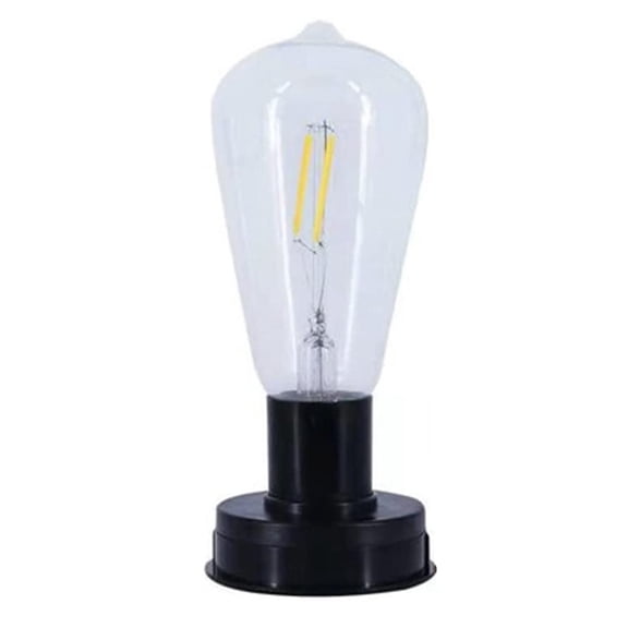 Cikiki 1pc 7/8.1cm Solar LED Tungsten Filament Bulb Lamp Automatic Light Fence Night IP65 Decorative Weatherproof For Garden Lights