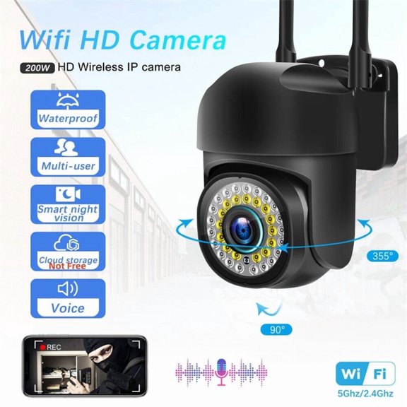 2.4G Wifi Surveillance Camera, Wireless Home Security Camera with IR Night Vision Motion Detection
