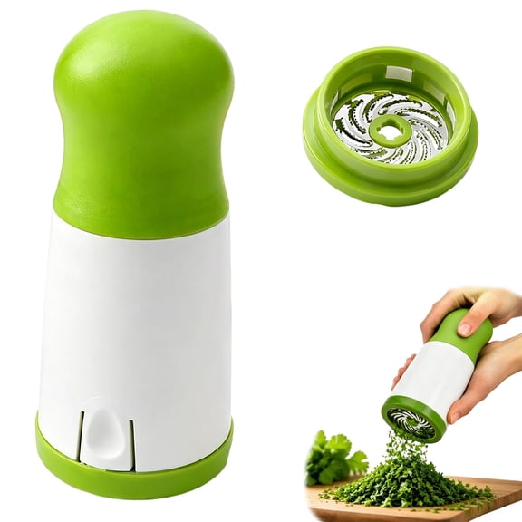 Cilantro Chopper Picador De Cilantro, Stainless Steel Blade & Easy Manual Herb Grinder, for Tacos Salsa Guacamole Fresh Herbs Spices and BBQ Cooking