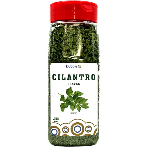 Cilantro Leaves / Flakes - 1.5 oz ⦾ Non GMO, Kosher, Halal, and Gluten Free ⦾ - Dubble O Brand