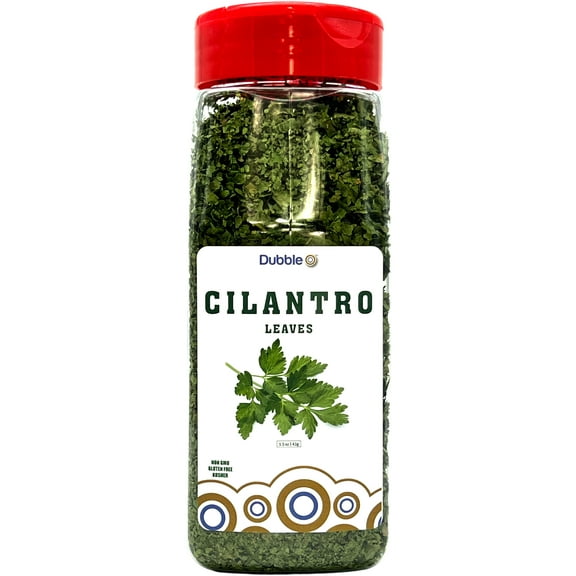 Cilantro Leaves / Flakes - 1.5 oz ⦾ Non GMO, Kosher, Halal, and Gluten Free ⦾ - Dubble O Brand