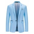 thumbnail image 1 of Cilcicy Men Business Basic Coat Long Sleeve Notched Collar Formal Suit Jackets, 1 of 5