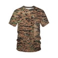 thumbnail image 1 of Cilcicy Men Spoty Camo Print Tops Summer Short Sleeve Crewneck T-Shirts, 1 of 3