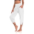 thumbnail image 1 of Cilcicy Women Casual Yoga Jogger Pants High Waisted Training Leggings with Pockets Calf-Length Pants, 1 of 6