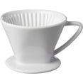 thumbnail image 1 of Cilio Porcelain Coffee Filter Holder Pour-Over Size 2 White 2-Cup, 1 of 5
