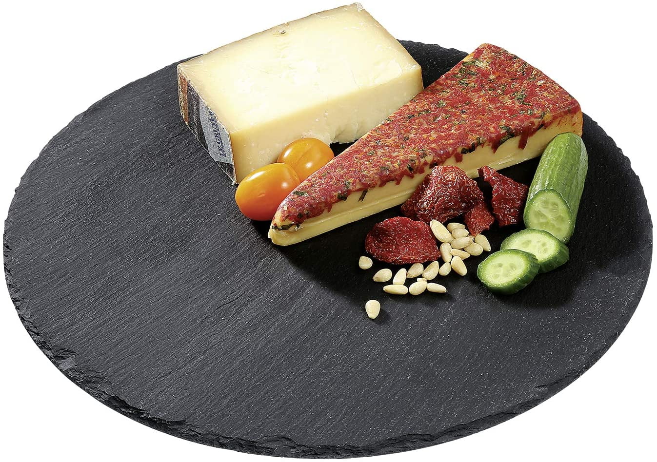Cilio C296556 Slate Round Serving and Cheese Board, 11