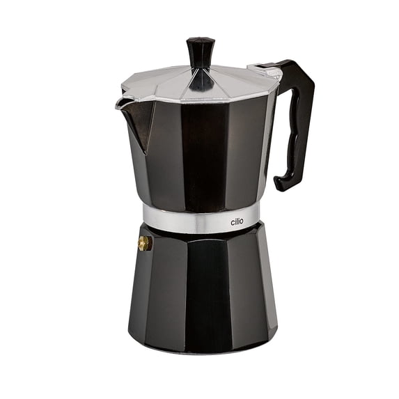 Cilio Classico Stovetop Espresso Maker, 15 Ounce, Black