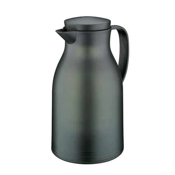 Cilio Monza Premium Insulated Server, Durable Glass Liner, 34 fl. Oz, Matte Black