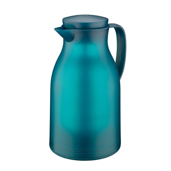 Cilio Monza Premium Insulated Server, Durable Glass Liner, 34 fl. Oz, Matte Turquoise