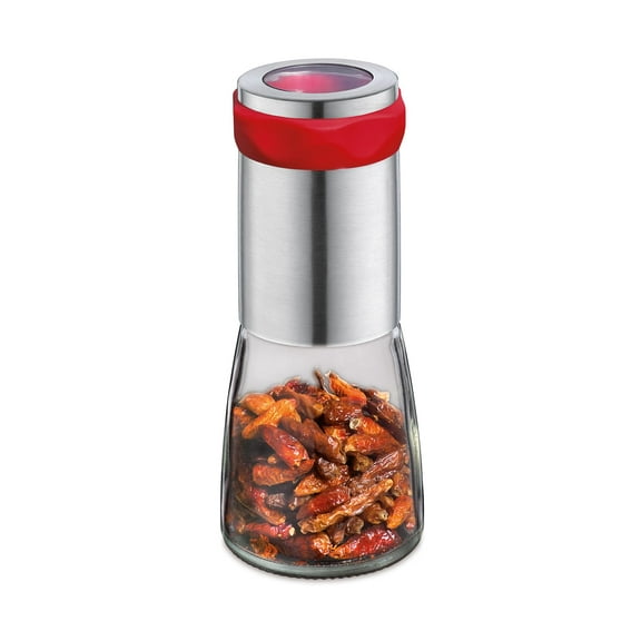 Cilio Premium Piccante Chili Chilli Mill Grinder Red, one size, silver