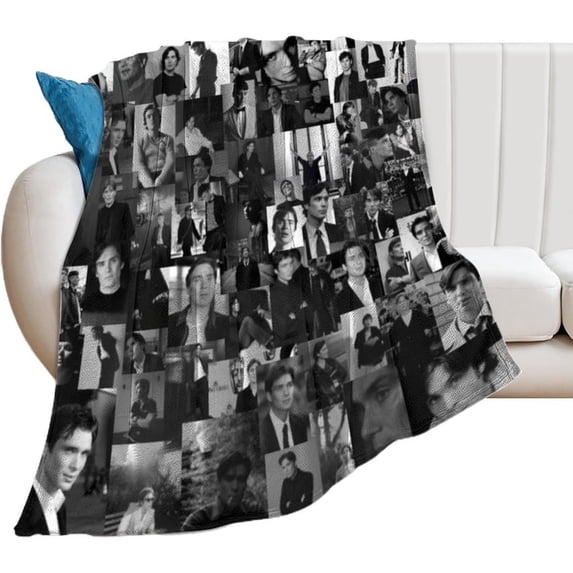Cillian Murphy Blanket Cool #7 Throw Blankets Ultra Soft Flannel Lightweight Throws for Couch, Bed, All Seasons Use 30"*40"(76 * 100cm)