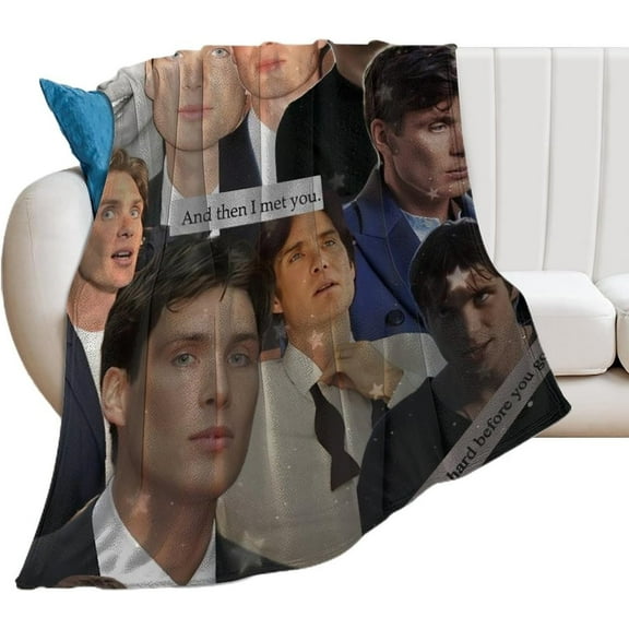 Cillian Murphy Blanket Handsome #3 Super Soft Throw Blanket Silky Flannel Lightweight for Sofa, Bed Blanket All Season Use 60"*80"（150 * 200cm）