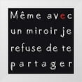 thumbnail image 1 of Cilpa, Audrey and Fabrice 12x12 White Modern Wood Framed Museum Art Print Titled - Avec un miroir, 1 of 4