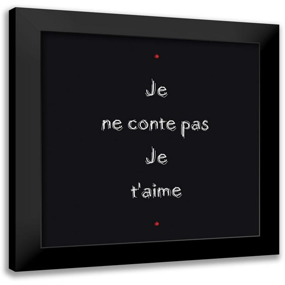 Cilpa, Audrey and Fabrice 15x15 Black Modern Framed Museum Art Print Titled - Ne conte pas