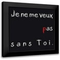 thumbnail image 1 of Cilpa, Audrey and Fabrice 20x20 Black Modern Framed Museum Art Print Titled - Sans Toi, 1 of 5