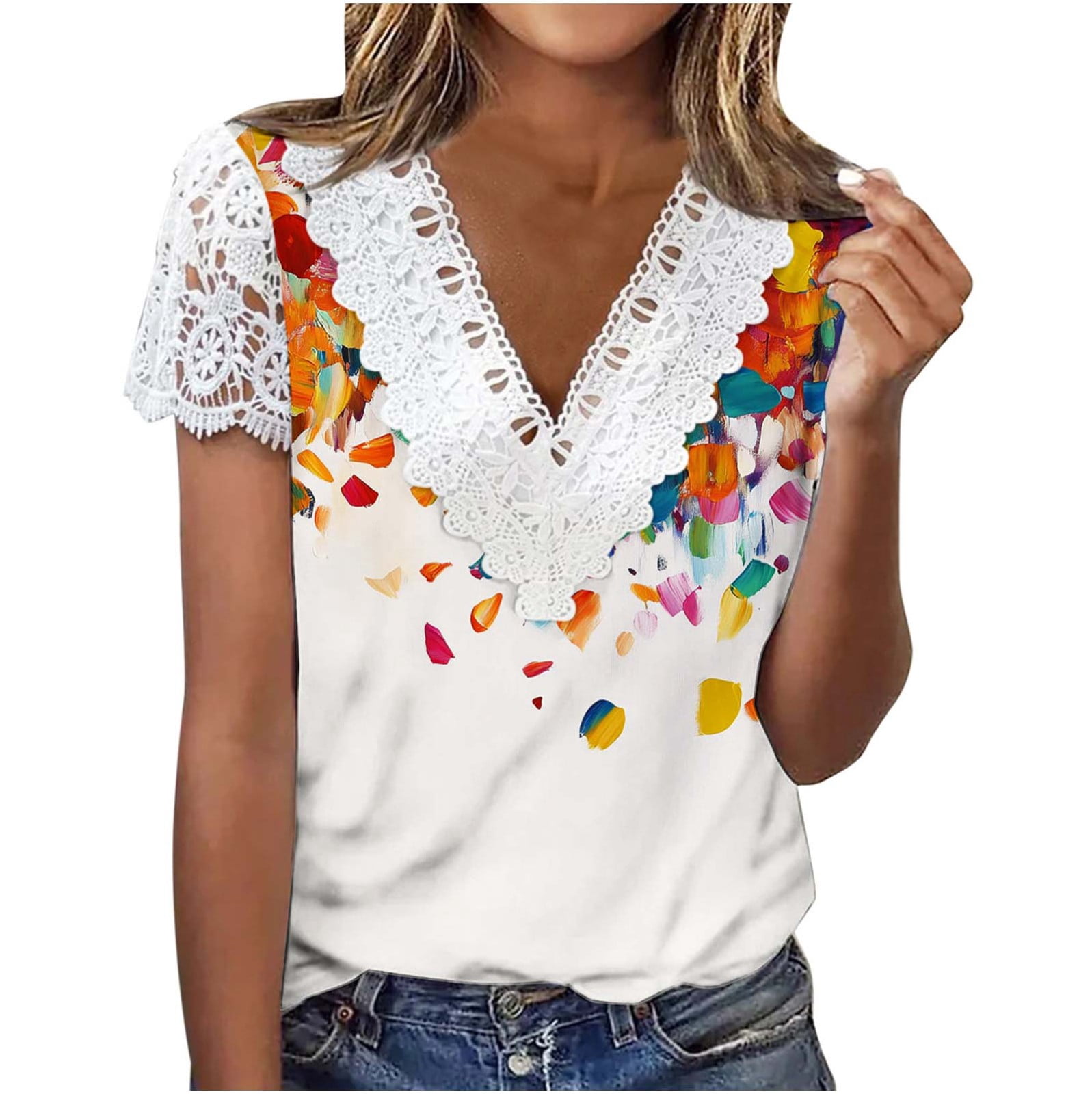 Cilsoka 2026 Trendy Ciothing, Short Sleeve Shirts for Women Casual 2026 ...