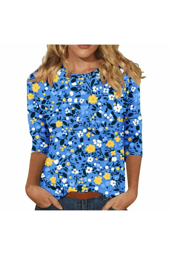 3/4 Sleeve T Shirts for Women Dress Shirts for Women Blouse Flowy Tops for Women 2025 Workout Tees for Women Oversized V Neck Tops for Women Fall My Orders