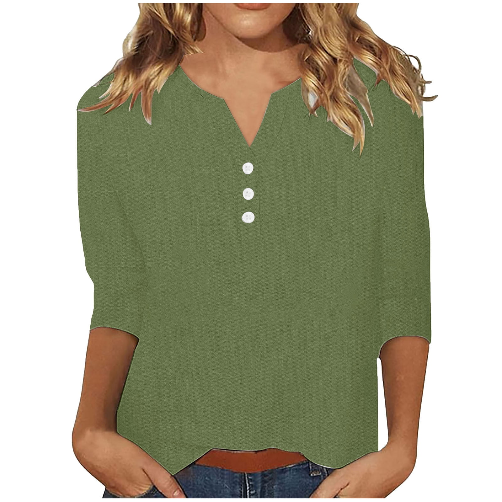 Cilsoka 3/4 Sleeve T Shirts for Women Tshirts Shirts for Women Graphic ...