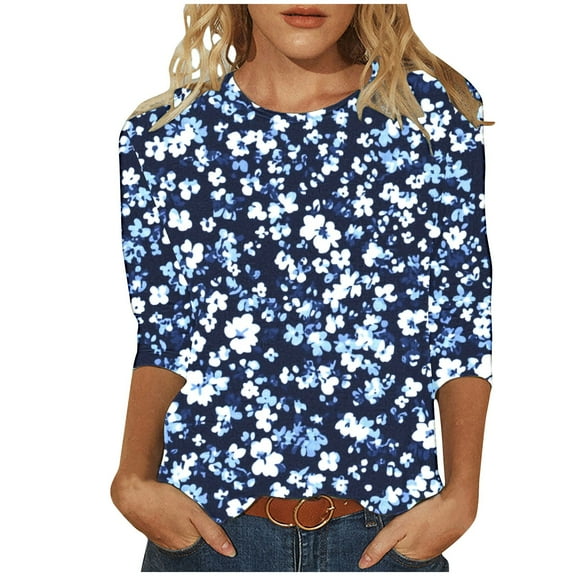 Cilsoka Black Shirts for Women Plus Size Womens 3/4 Sleeve Blouses Dressy Casual Crop Tops for Women Loose Fit Long Sleeve Blouses for Women Dressy Casual My Orders past Orders