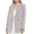 thumbnail image 1 of Cilsoka Blazers for Women Business Casual Cotton Womens Blazers for Work Casual Petite Womens Jackets Trendy Plus My Orders past Orders, 1 of 5