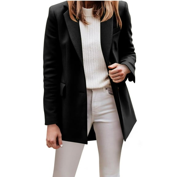 Cilsoka Blazers for Women Plus Size Black Lightweight Jacket for Work Women Cute Oversized Jackets for Women My Orders past Orders