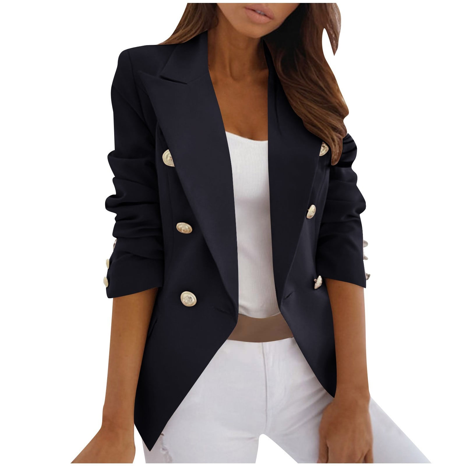 Cilsoka Blazers for Women Plus Size Short Womens Blazers Dressy Casual ...