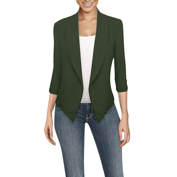 Cilsoka Blazers for Women Plus Size Short Womens Blazers for Work Casual Fitted Jackets for Women Trendy Work My Orders past Orders