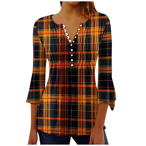 Cilsoka Button down Shirts for Women Crop Cute Tops for Women Fall Winter Graphic Tees for Women Trendy Oversized Work Blouses for Women Long Sleeve My Orders past Orders