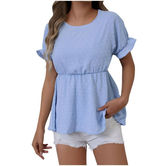 Cilsoka Button Down Tunic Shirts for Women Womens Summer Tops Casual Plus Size Oversized Graphic Tees for Women Vintage Womens Blouses Short Sleeve Dressy My Orders Placed