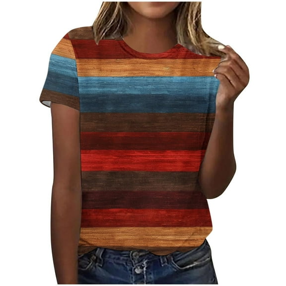 Cilsoka Oversized Tshirts for Women Graphic Western Womens Tops Black Trendy Oversized Graphic Tees for Women Vintage Chiffon Blouses for Women Blue