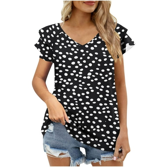 Cilsoka Short Sleeve Shirts for Women Cotton Womens Summer Work Tops Casual Basic Tees for Women Cotton Blouses for Women Casual Dressy