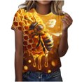 thumbnail image 1 of Cilsoka Summer T Shirts for Women 2025 Trendy Womens Summer Tank Tops Trendy Tunic Tops for Women Loose Fit Dressy Black Cotton Peasant Blouses for Women, 1 of 4