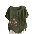 thumbnail image 1 of Cilsoka T Shirts for Women Loose Fit Graphic Young Womens Tops Trendy Summer Oversized Graphic Tees for Women Country Blouses for Women Dressy Casual Sexy, 1 of 3