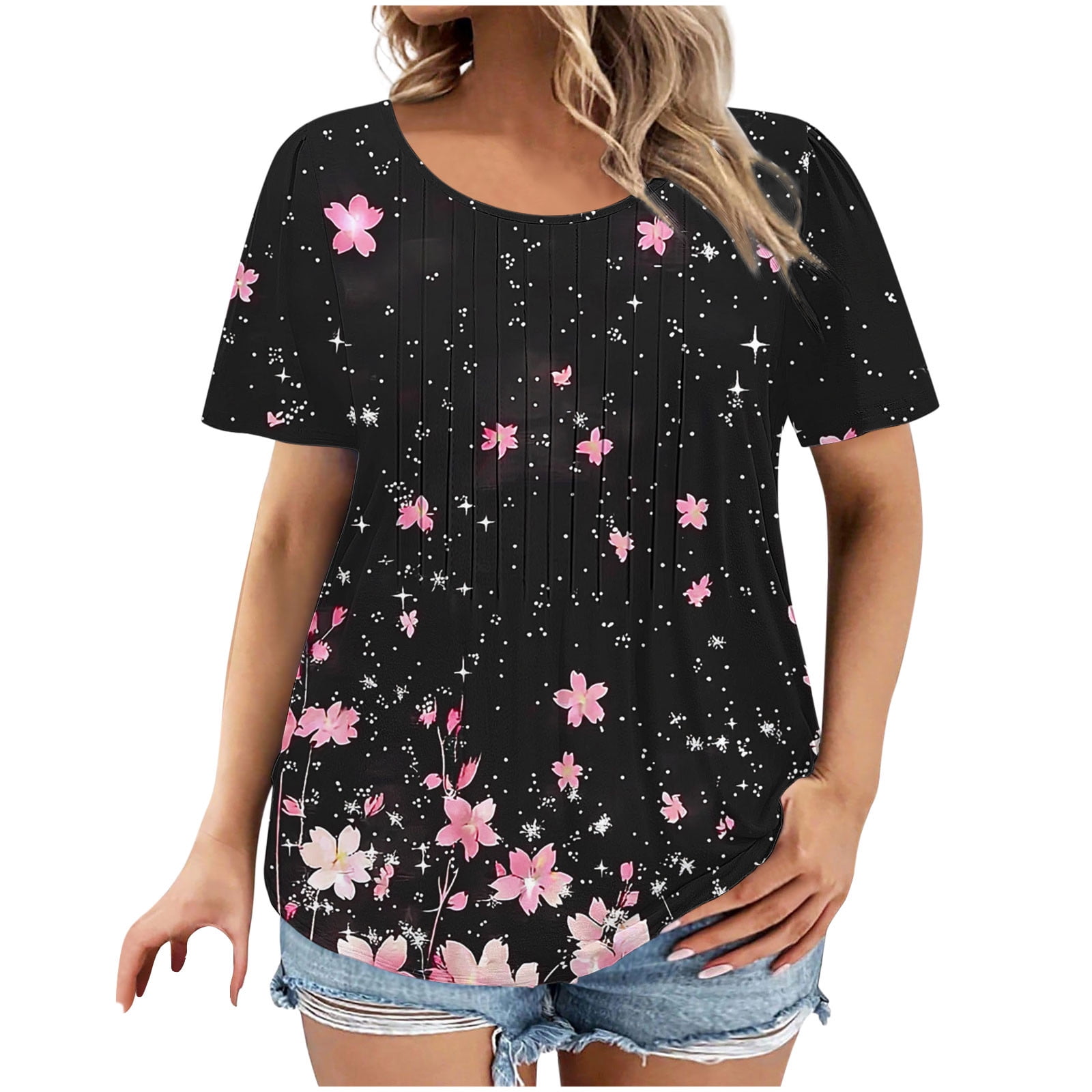 Cilsoka White Shirts for Women Dressy Summer Tops for Women 2025 Short ...