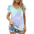 thumbnail image 1 of Cilsoka White Tshirts for Women Cotton Graphic Tops for Women Cropped Graphic Tees for Women Trendy Vintage Red Blouses for Women Plus Size, 1 of 4