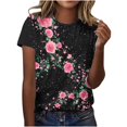 thumbnail image 1 of Cilsoka White Tshirts for Women Fitted Short Sleeve Tops for Women Square Neck Women'S Long Summer Tunics Blouses for Women Dressy Casual 3/4 Sleeve, 1 of 4