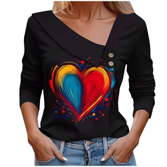 Cilsoka Dress Shirts for Women 3/4 Sleeve 3/4 Sleeve Blouses for Women Plus Size Womens Tunic Tops 3/4 Sleeve 3/4 Length Sleeve Womens Tops Plus Size Black My Orders past Orders