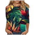 thumbnail image 1 of Cilsoka Fall Winter Shirts Women Trendy and Cute Tops Pullover Tops for Women Fall Winter Oversized Graphic Tees for Women Green Womens Blouses Long Sleeve Casual My Orders past Orders, 1 of 4