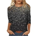 thumbnail image 1 of Cilsoka Fall Winter Shirts Women Trendy Long Sleeve New Womens Tops 2025 Basic Tees for Women Long Long Sleeve Crew Neck Tops for Women Plus My Orders past Orders, 1 of 4