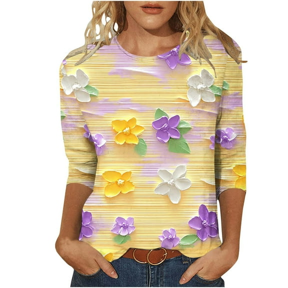 Cilsoka Fall Winter Shirts Women Trendy Long Sleeve Pullover Tops for Women 3/4 Sleeve Womens Tunic Tops Dressy Casual Plus Size Long Sleeve Pullover Shirts for Women My Orders past Orders