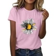 thumbnail image 1 of Cilsoka Fitted Graphic T Shirts for Women White Tops for Women Dressy Sexy Tops for Women Cleavage Lace Blouses for Women Elegant My Orders Placed, 1 of 4